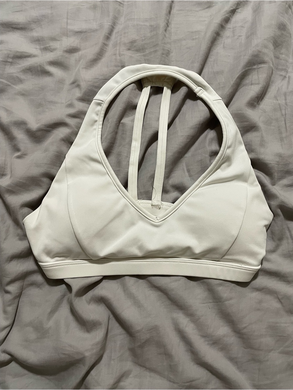 Buffbunny White Strappy Back Sports Bra